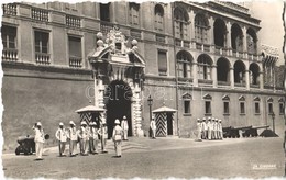 * T2/T3 Monaco, La Releve De La Garde Devant Le Palais Princier / Prince's Palace, Changing Of The Guard, La Cigogne Pho - Otros & Sin Clasificación