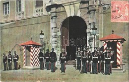 T2 Monaco, Garde D'homeur Du Prince A La Porte Du Palais / Honour Guard At The Gate Of The Prince's Palace. TCV Card - Autres & Non Classés