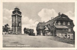 ** T1/T2 Auersberg, Turm Und Berghaus / Mountain, Lookout Tower, Hotel - Ohne Zuordnung