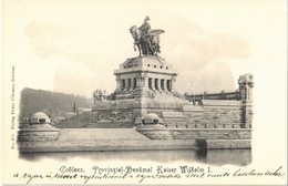 * T1/T2 Koblenz, Coblenz; Provinzial-Denkmal Kaiser Wilhelm I. / Kaiser Wilhelm Monument - Sin Clasificación