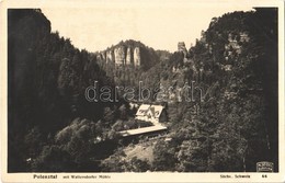 ** T1/T2 Sachsische Schweiz, Polenztal Mit Waltersdorfer Mühle / Valley, Sawmill, Guesthouse, M. Seidel Photo - Ohne Zuordnung