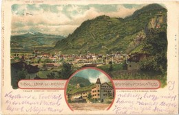 T2 1915 Lana (Merano, Meran / Südtirol); Gasthof Und Pension Teiss / Restaurant And Hotel. A. Stauder Art Nouveau, Litho - Otros & Sin Clasificación