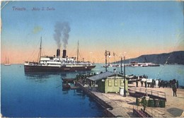 T2/T3 Trieste, Molo S. Carlo / Steamship  (EK) - Otros & Sin Clasificación