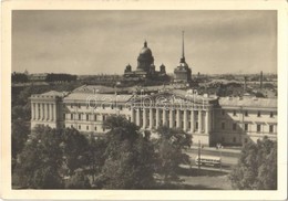 T2/T3 1956 Saint Petersburg, St. Petersbourg; Admiralty Building And St. Isaac's Cathedral, Autobus, Photo (small Tear) - Autres & Non Classés