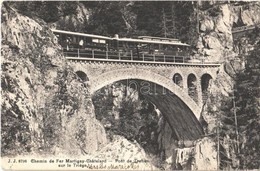 T2/T3 Chemin De Fer Martigny-Chatelard, Pont De Tretien Sur Le Triege / Martigny-Chatelard Railway, Bridge On The Triege - Sonstige & Ohne Zuordnung