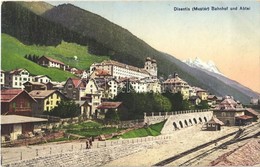 * T2 1913 Disentis, Mustér; Bahnhof Und Abtei / Railway Station. Verlag L. Nutt-Livers - Otros & Sin Clasificación