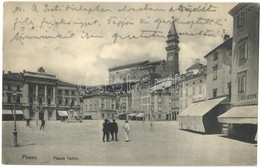 T2 Piran, Pirano; Piazza Tartini / Square, Shops - Autres & Non Classés