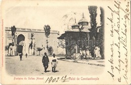 * T2/T3 1902 Constantinople, Istanbul; Fontaine Du Sultan Ahmed / Fountain (Rb) - Autres & Non Classés