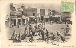 T2 Bizerte, La Place Du Marché, Café Du Nord, Boulangerie De La Manutention, Boulangerie Centrale Leautier, Café Du Comm - Autres & Non Classés