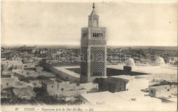 T2 1912 Tunis, Panorama Pris De Dar-El-Bey / General View, Mosque - Otros & Sin Clasificación