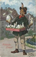 T2 Fröhliche Ostern! / Easter Greeting Card, Rabbits. T. S. N. Serie 1354. S: Arthur Thiele - Ohne Zuordnung