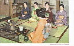 ** T2/T3 Hostess And Guests At Tea Ceremony, Japanese Folklore (EK) - Non Classificati