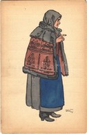 ** T3 Nagykun Asszony Kisbundában (Karcag), Magyar Népviselet, Orbis Pictus Hungaricus / Old Hungarian Lady In Tradition - Ohne Zuordnung