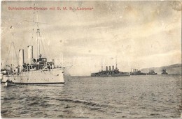 ** T3 Schlachtschiff-Division Mit SMS Lacroma / SMS Lacroma (ex-Tiger) Osztrák-Magyar Monarchia Tengerészeti Yachtja / A - Sin Clasificación