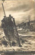 ** T2/T3 Deutsche Untersee- Und Torpedoboote Auf Vorposten. Kaiserliche Marine / German Imperial Navy Art Postcard, Subm - Sin Clasificación