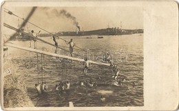 * T2/T3 Außenbord Baden An SMS 'Prinz Eugen' / SMS Prinz Eugen Osztrák-Magyar Haditengerészet Tegetthoff-osztályú Csatah - Ohne Zuordnung