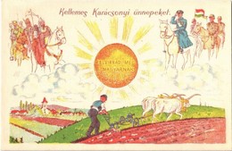 ** T2 Kellemes Karácsonyi ünnepeket! Felvirrad Még A Magyarnak! Horthy Miklós Fehér Lovon / Christmas Greeting Hungarian - Sin Clasificación