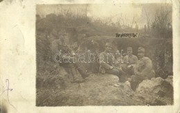 ** T3 Osztrák-magyar Katonák A Fronton A Lövészárokban (Hajnalka 'villa') / WWI Austro-Hungarian K.u.K. Military, Soldie - Sin Clasificación