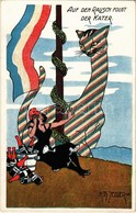 ** T2/T3 Auf Den Rausch Folgt Der Kater / WWI Anti-French Military Propaganda Art Postcard. W.W.B. & Co. Serie Nr. 94. S - Ohne Zuordnung