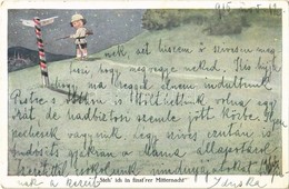 T2/T3 1915 Steh' Ich In Finst'rer Mitternacht / WWI German Military Art Postcard With Boy. A.R. & C.i.B. No. 656. (EK) - Non Classificati