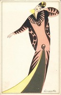 ** T1 Mode / Art Nouveau Lady Fashion. Wiener Werkstätte No. 853. S: Otto Lendecke - Sin Clasificación