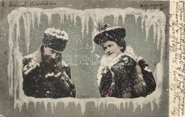 T2/T3 Romantic Couple, Winter Time, Snowing, Decorated S: E. Ernst (EK) - Sin Clasificación