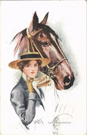 T2 1915 Thoroughbreds / Lady With Horse. R.H.B. Series No. 686/3. S: Court Barber - Sin Clasificación