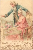 T2 1900 Baroque Couple, Piano. Litho - Sin Clasificación