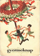 T2/T3 Nemzetközi Gyermeknap 1955. Május 29., Kiadja A Magyar Nők Demokratikus Szövetsége / International Children's Day, - Non Classés