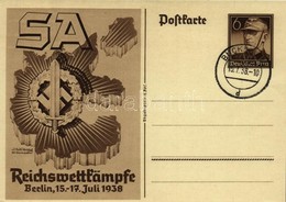 * T1/T2 SA Reichswettkämpfe Berlin 15-17. Juli 1938 / Sturmabteilung Imperial Competition Games, German NSDAP Nazi Party - Ohne Zuordnung