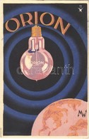 T2/T3 1924 Orion Villanykörte Reklámja / Hungarian Light Bulb Advertisement + 'Készpénz Bérmentesítve' (EK) - Sin Clasificación