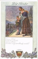 ** T2 Die Glocke. Lied Von Der Glocke. Nr. 6. Karte Nr. 197. / Deutscher Schulverein Art Postcard, Studentica - Non Classés