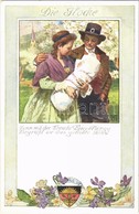 ** T1/T2 Die Glocke. Lied Von Der Glocke. Nr. 1. Karte Nr. 192. / Deutscher Schulverein Art Postcard, Studentica - Non Classificati