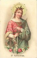 T2 1915 St. Katharina / St. Catherine, Golden Decoration, Amag No. 870. Litho - Sin Clasificación