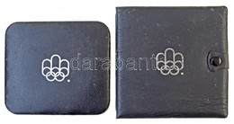 2db Montreáli Olimpiai Dísztok 4-4 Férőhellyel 5$ és 10$-os érmék Számára, Tanúsítványokkal, Használt állapotban - Ohne Zuordnung