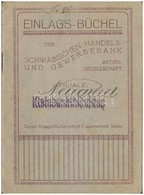 Románia / Kleinsanktnikolaus (Kisszentmiklós/Új-Arad) 1927. 'Einlags-Büchel Der Schwäbishen Handels- Und Gewerbebank Akt - Ohne Zuordnung