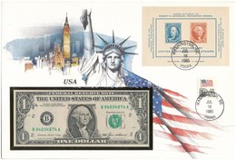 Amerikai Egyesült Államok 1985. 1$ Felbélyegzett Borítékban, Bélyegzéssel T:I USA 1985. 1 Dollar In Envelope With Stamp  - Sin Clasificación