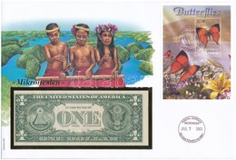 Mikronéziai Szövetségi Államok  2003. 1$ Felbélyegzett Borítékban, Bélyegzéssel T:I 
Federated States Of Micronesia 2003 - Non Classés