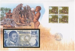 Botswana 1982. 2P Felbélyegzett Borítékban, Bélyegzéssel T:I 	
Botswana 1982. 2 Pula In Envelope With Stamp And Cancella - Sin Clasificación