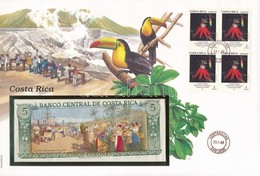 Costa Rica 1990. 5C Felbélyegzett Borítékban, Bélyegzéssel T:I 
Costa Rica 1990. 5 Colones In Envelope With Stamp And Ca - Sin Clasificación