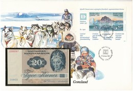 Dánia 1972. 20K Borítékon Grönlandi Bélyeggel, Bélyegzéssel T:I	
Denmark 1972. 20 Kroner In Envelope With Greenlandic St - Non Classés