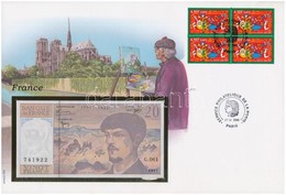 Franciaország 1997. 20Fr Felbélyegzett Borítékban, Bélyegzéssel T:I 	
France 1997. 20 Francs In Envelope With Stamp And  - Non Classés