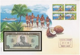 Haiti 1989. 1G Felbélyegzett Borítékban, Bélyegzéssel T:I Haiti 1989. 1 Gourde In Envelope With Stamp And Cancellation C - Non Classés