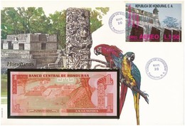 Honduras 1989. 1L Felbélyegzett Borítékban, Bélyegzéssel T:I 	
Honduras 1989. 1 Lempira In Envelope With Stamp And Cance - Non Classés