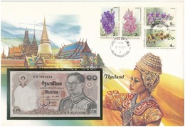 Thaiföld 1980. 10B Felbélyegzett Borítékban, Bélyegzéssel T:I 
Thailand 1980. 10 Baht In Envelope With Stamp And Cancell - Sin Clasificación