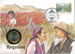 Kirgizisztán Felbélyegzett Borítékban, Bélyegzéssel Benne Oroszország 1992. 100R, Német Nyelvű Leírással T:I 
Kyrgyzstna - Sin Clasificación
