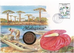 Madagaszkár 1992. 5A Felbélyegzett Borítékban, Bélyegzéssel, Német Nyelvű Leírással T:I 
Madagascar 1992. 5 Ariary In En - Sin Clasificación