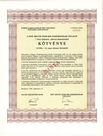 Budapest 1985. 'A Pest Megyei Iparcikk Kereskedelmi Vállalat' Kötvénye 10.000Ft-ról + Budapest 1986. 'A Habselyem Kötött - Non Classés
