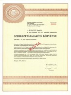 Budapest 1987. 'A Budapest Bank Rt.' Szerkezetátalakító Kötvénye 100.000Ft-ról + Karcag 1987. 'Karcag Város Tanácsa' Orv - Non Classés