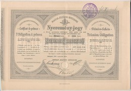 Budapest 1903. 'Magyar Jelzálog-Hitelbank' Nyeremény Kötvénye, Bélyegzéssel T:II - Sin Clasificación